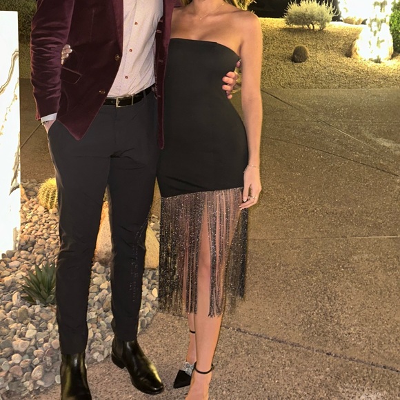 Cleo strapless black dress — superdown from revolve !! - Picture 4 of 5